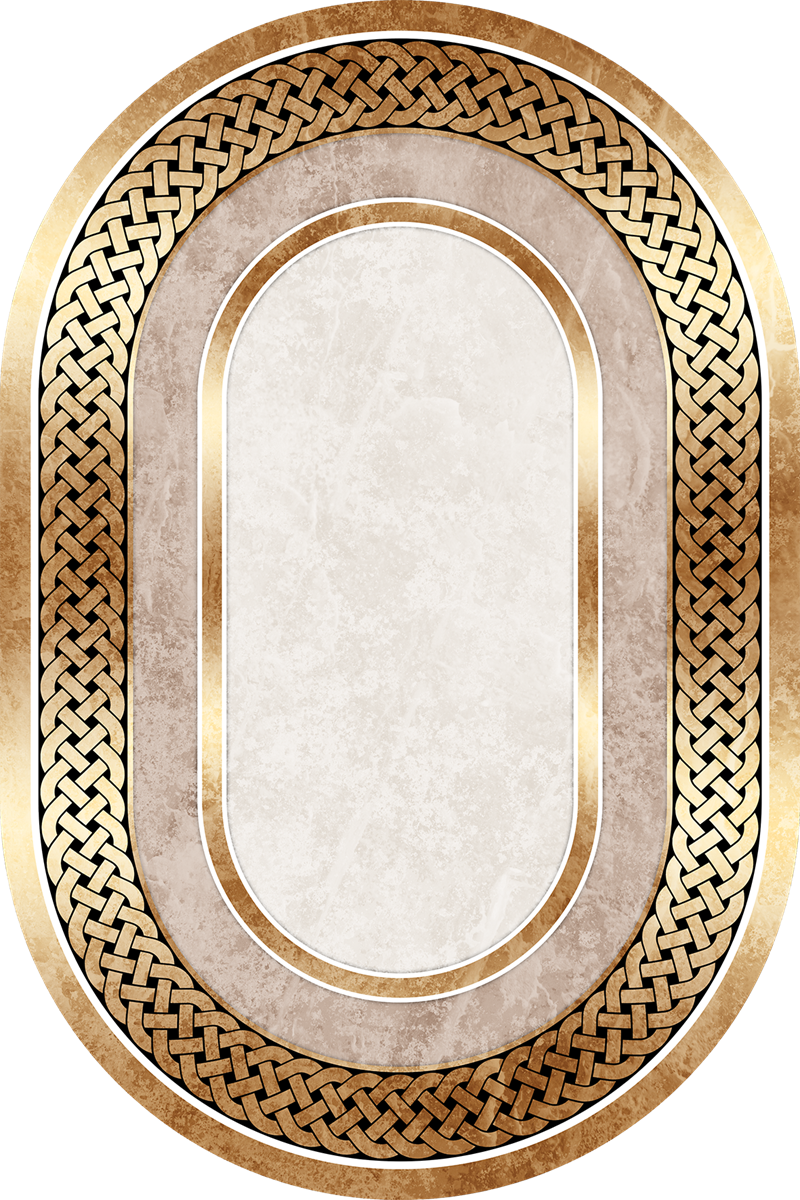 ZEN 370 GOLD 120X180 OVAL