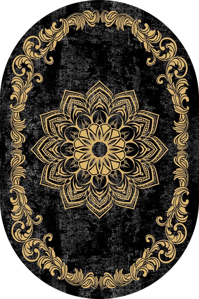 ZEN 379 SİYAH GOLD 120X180 OVAL